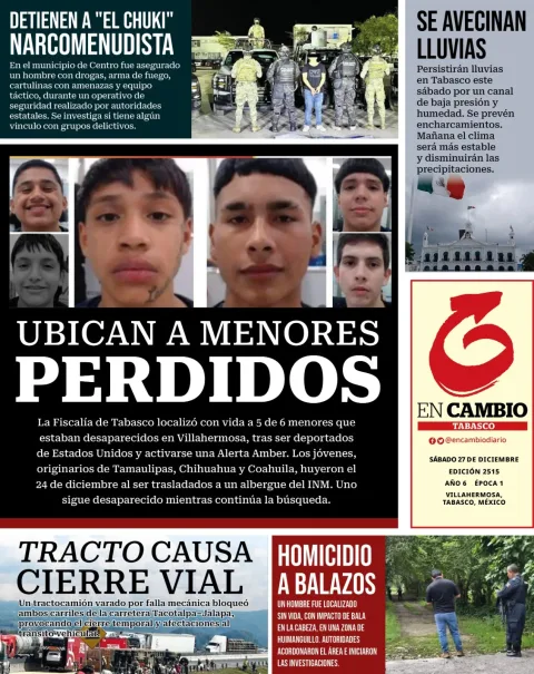 Portada de En Cambio - Tabasco (contraportada)
