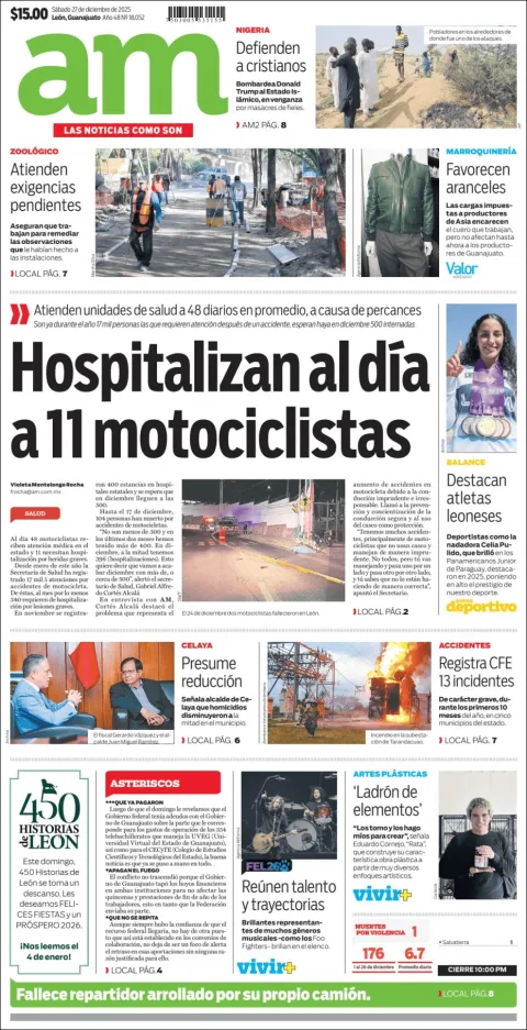 Portada de Am Corredor Industrial del sábado, 27 de diciembre de 2025