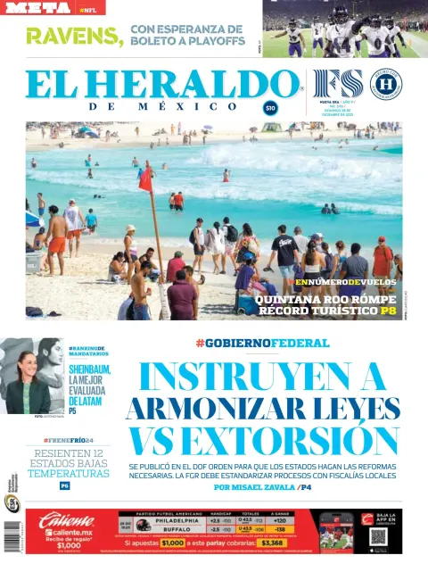 Portada de El Heraldo de Mexico