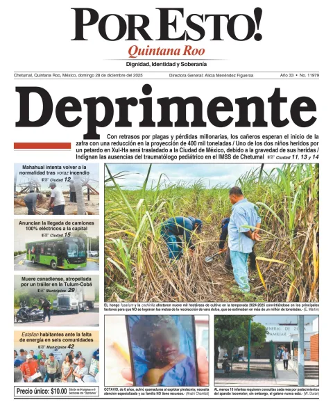 Portada de Por Esto (quintana Roo Chetumal)