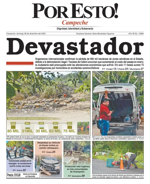 Portada de Por Esto (campeche)