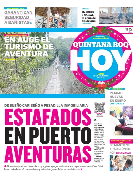 Portada de Quintana Roo Hoy (portada)