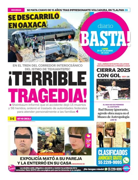 Portada de Basta! (contraportada)