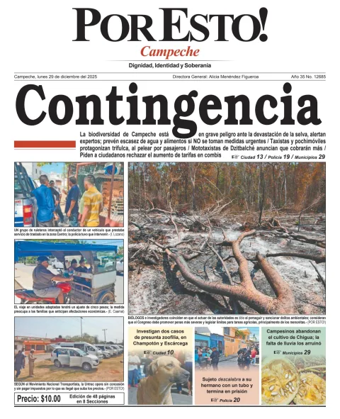 Portada de Por Esto (campeche)