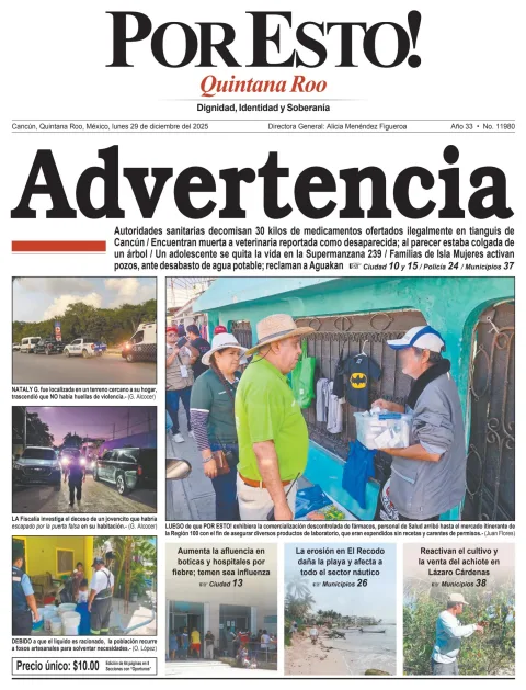 Portada de Por Esto (quintana Roo Cancun)