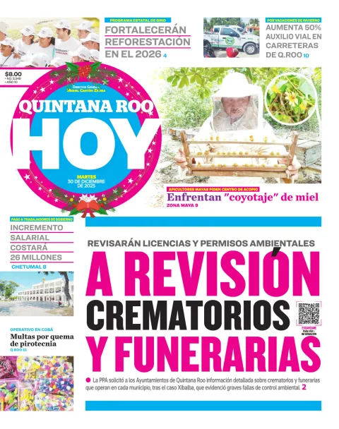 Portada de Quintana Roo Hoy (portada)