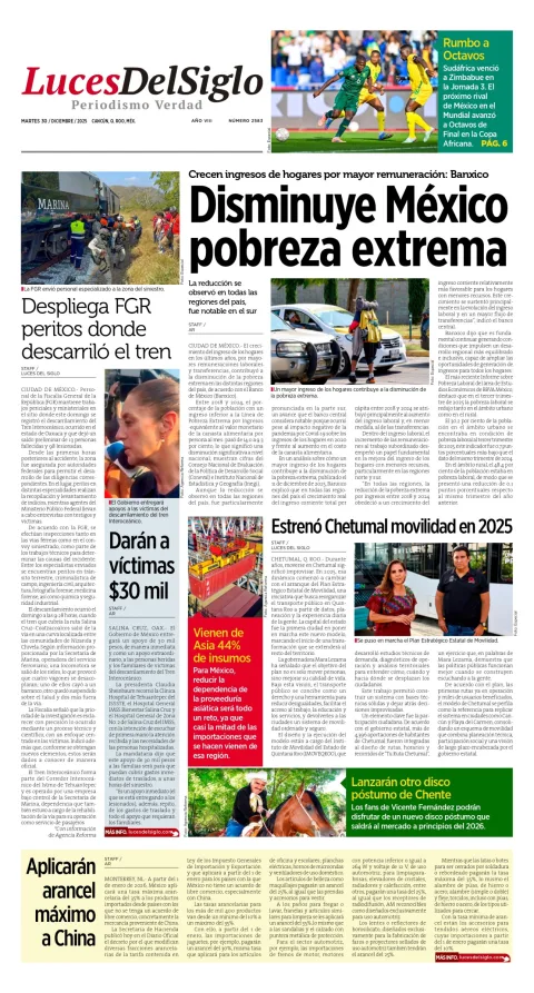 Portada de Luces del Siglo