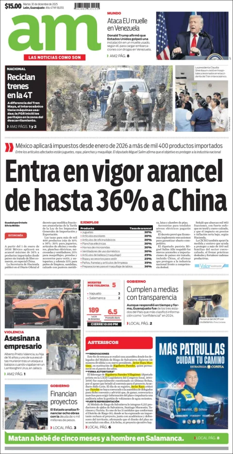 Portada de Am Corredor Industrial del martes, 30 de diciembre de 2025