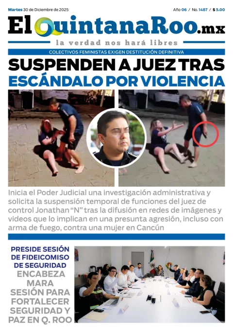 Portada de El Quintana Roo (portada) del 2025-12-30