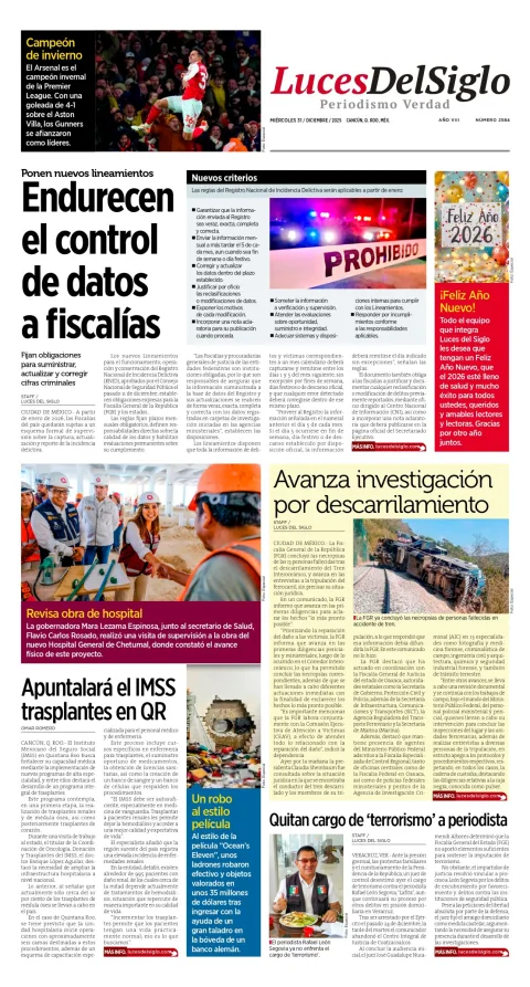 Portada de Luces del Siglo
