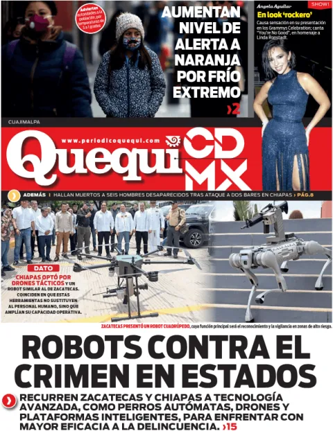 Portada de Quequi CDMX (contraportada) del miércoles, 31 de diciembre de 2025