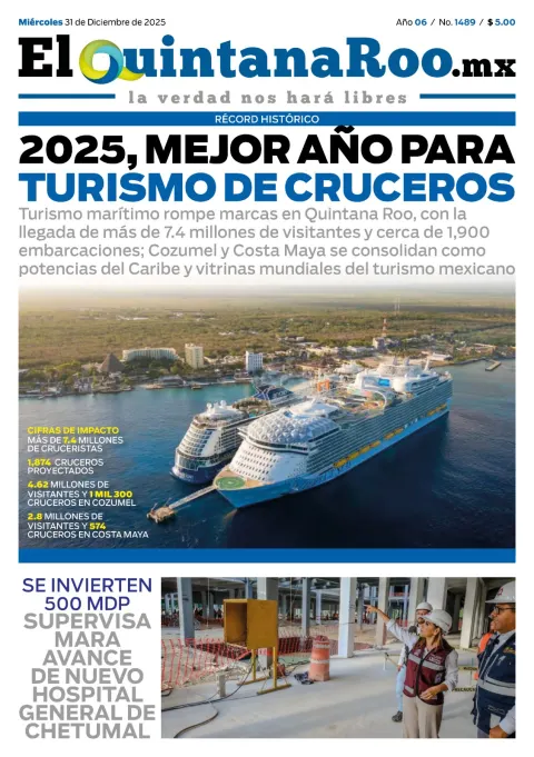 Portada de El Quintana Roo (portada) del 2025-12-31
