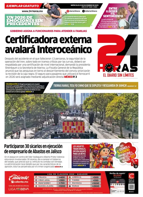 Portada de 24 Horas