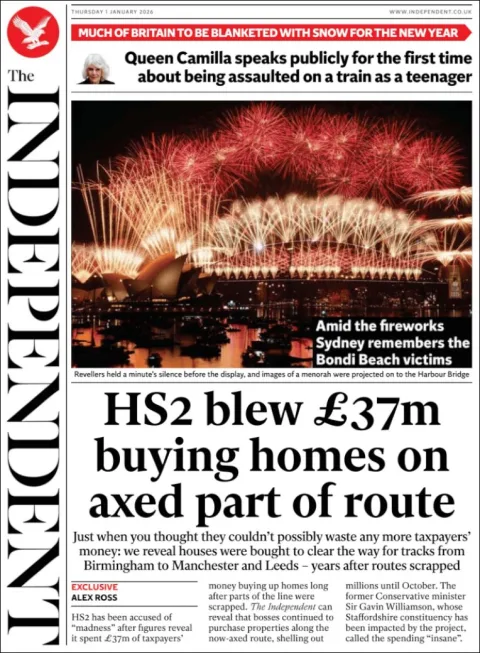 Portada de The Independent