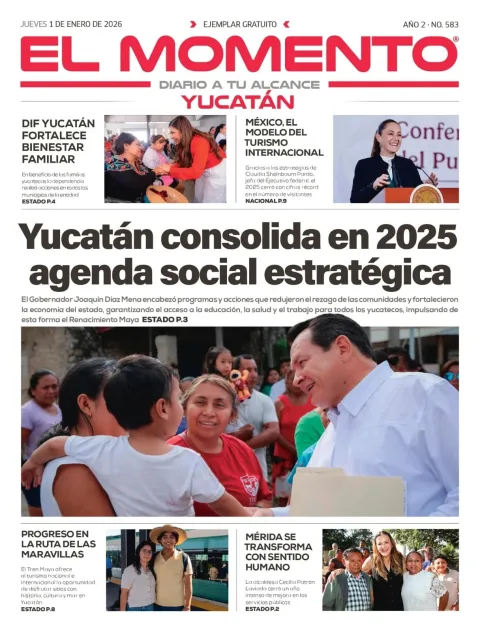 Portada de El Momento Yucatan
