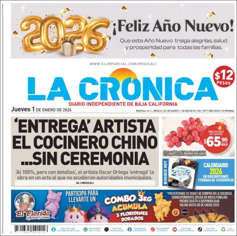 Portada de La Cronica