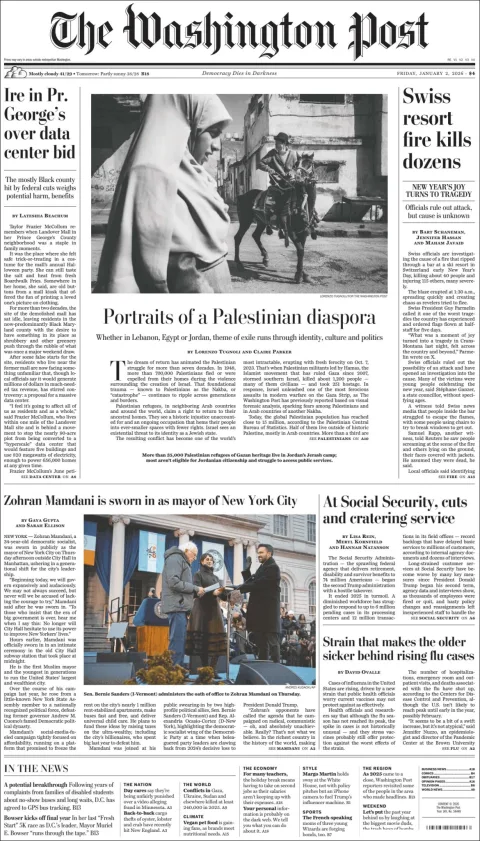 Portada de The Washington Post