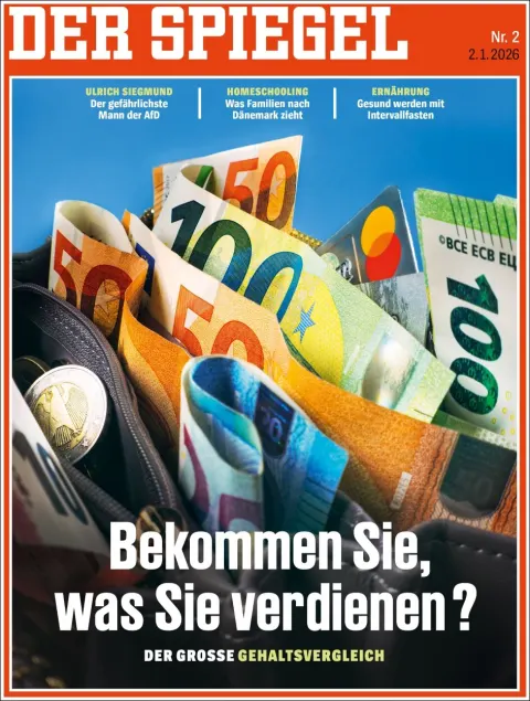Portada de Der Spiegel del viernes, 2 de enero de 2026