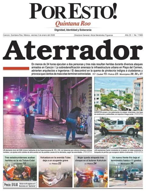 Portada de Por Esto (quintana Roo Cancun)