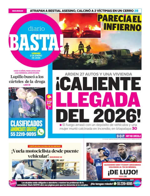 Portada de Basta! (contraportada)