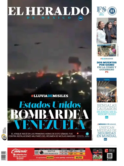 Portada de El Heraldo de Mexico