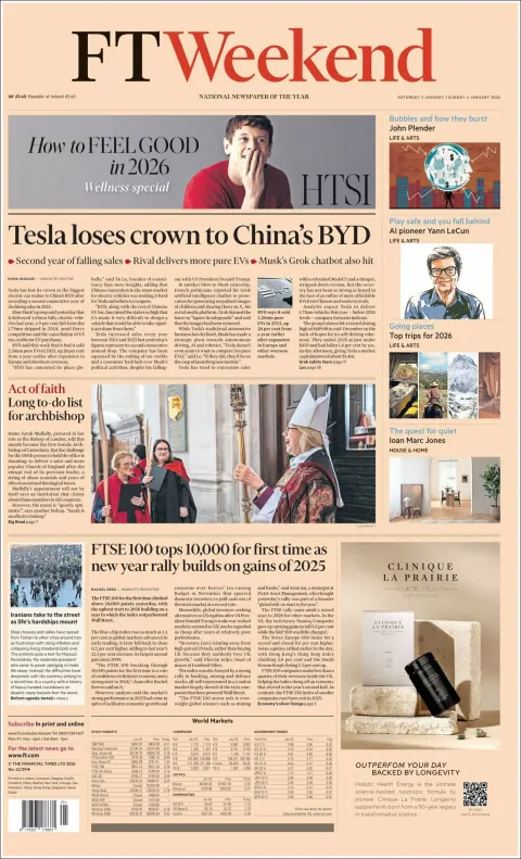 Portada de Financial Times