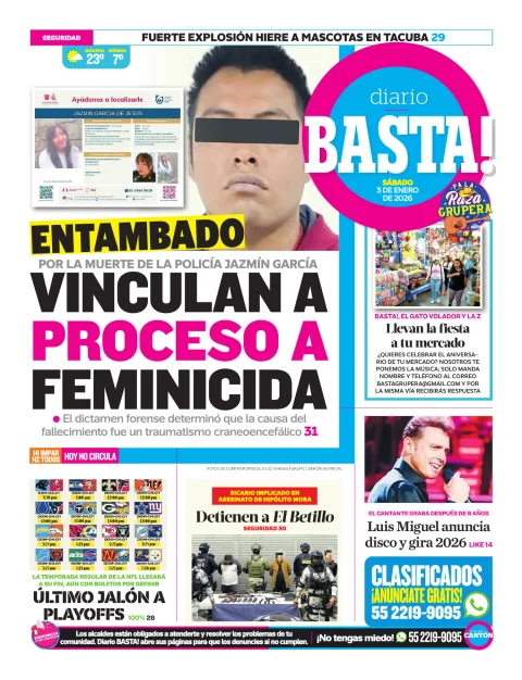 Portada de Basta! (contraportada)