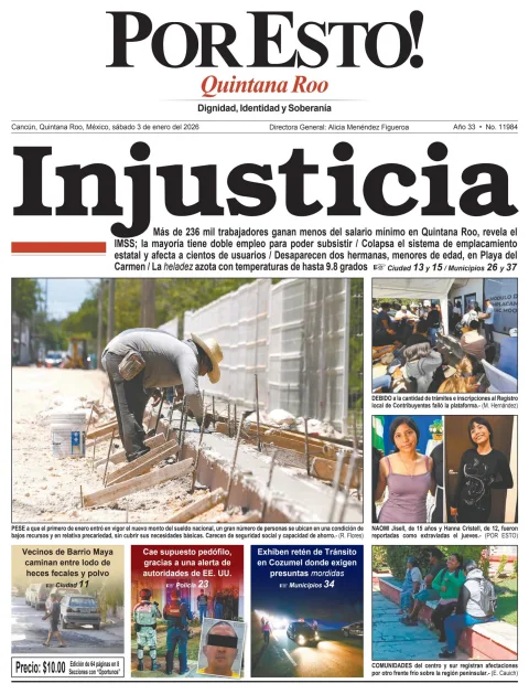 Portada de Por Esto (quintana Roo Cancun)