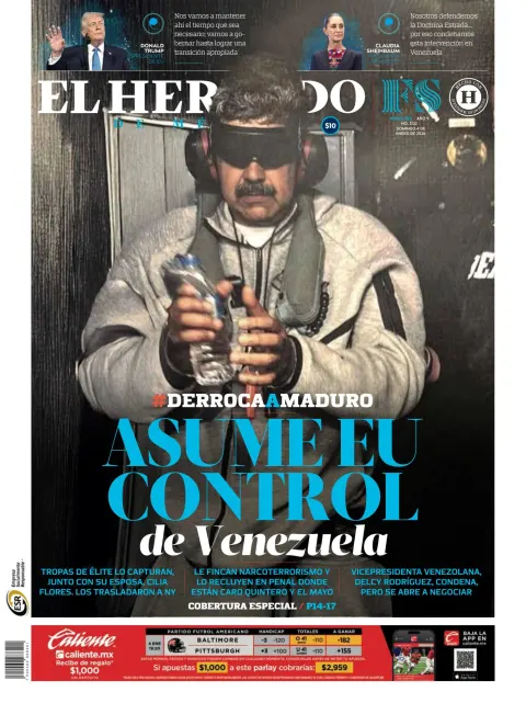 Portada de El Heraldo de Mexico