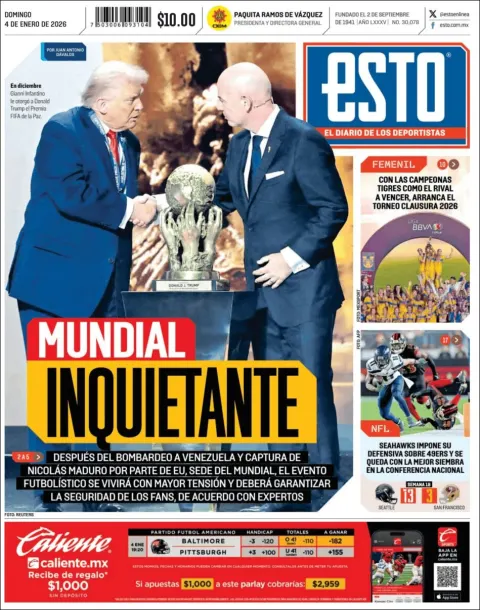 Portada de Esto del domingo, 4 de enero de 2026