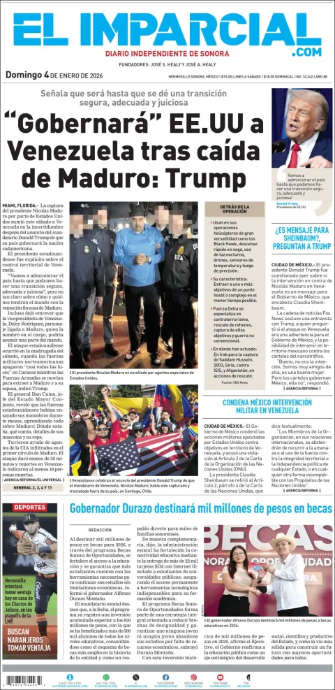 Portada de El Imparcial
