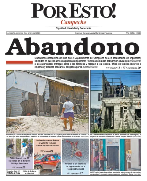 Portada de Por Esto (campeche)