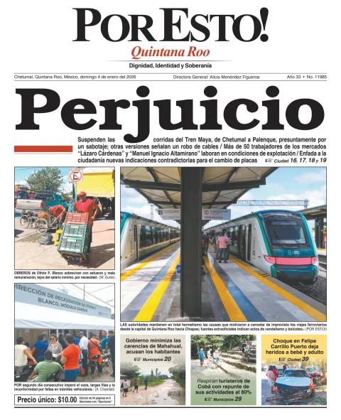 Portada de Por Esto (quintana Roo Chetumal)