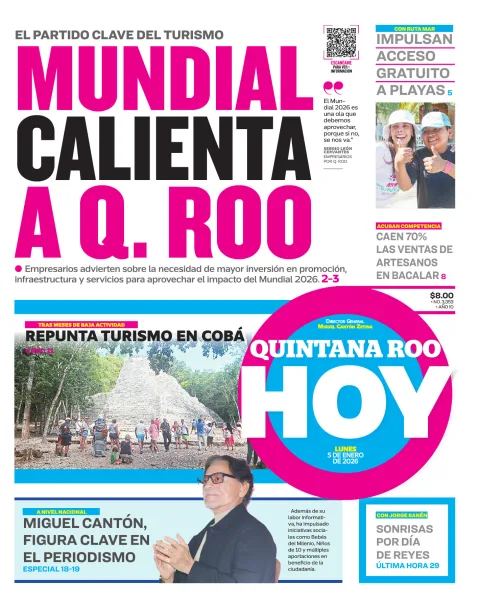 Portada de Quintana Roo Hoy (portada)