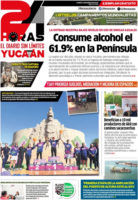 Portada de 24 Horas Yucatan