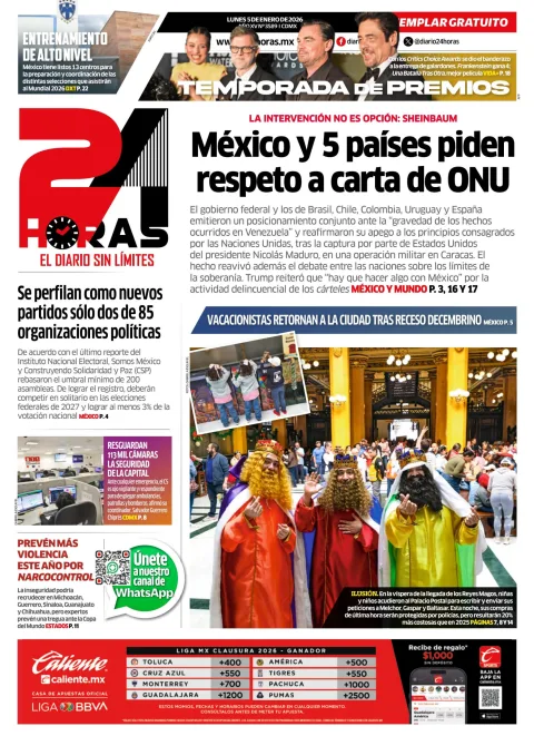 Portada de 24 Horas