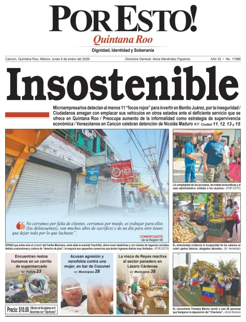 Portada de Por Esto (quintana Roo Cancun)