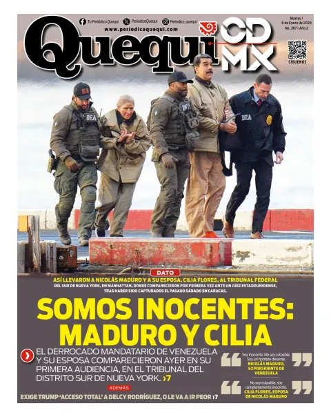 Portada de Quequi CDMX del martes, 6 de enero de 2026
