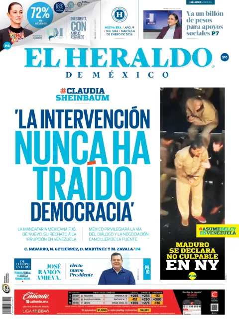 Portada de El Heraldo de Mexico
