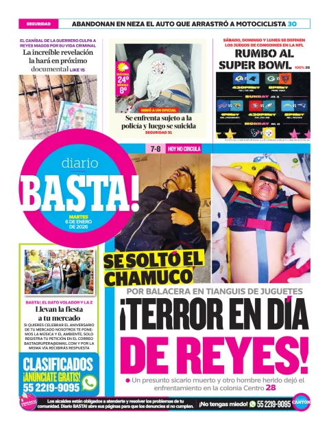 Portada de Basta! (contraportada)