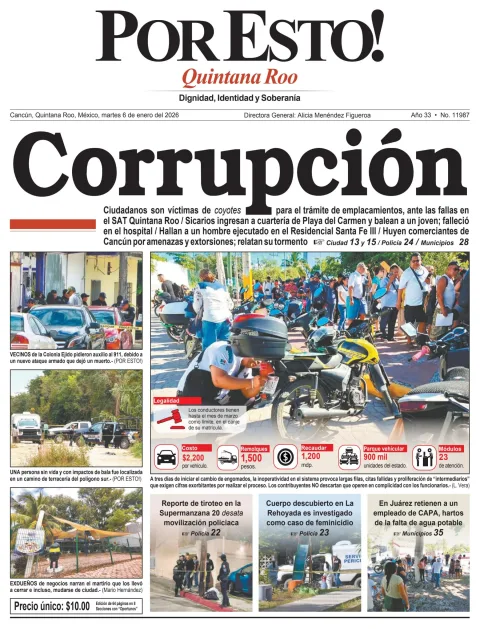 Portada de Por Esto (quintana Roo Cancun)