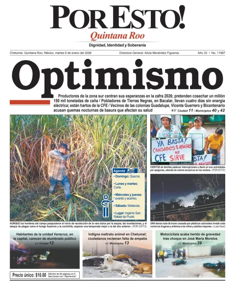 Portada de Por Esto (quintana Roo Chetumal)