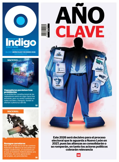Portada de Reporte Indigo Monterrey del miércoles, 7 de enero de 2026