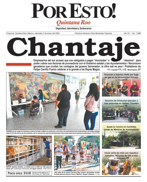Portada de Por Esto (quintana Roo Chetumal)