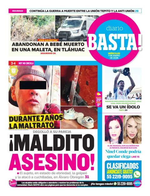 Portada de Basta! (contraportada)