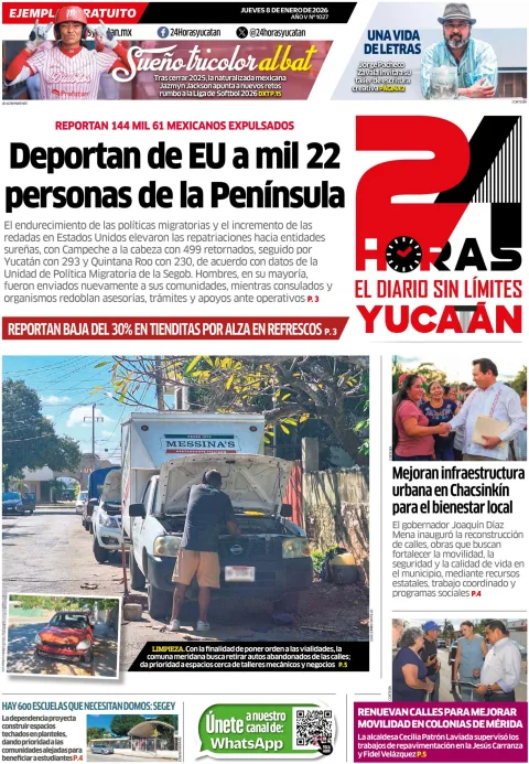 Portada de 24 Horas Yucatan