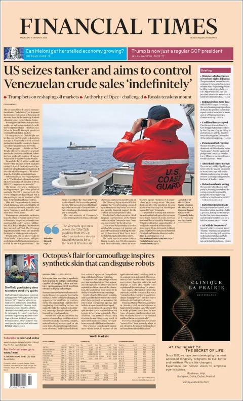 Portada de Financial Times