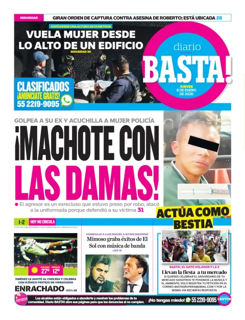 Portada de Basta! (contraportada)