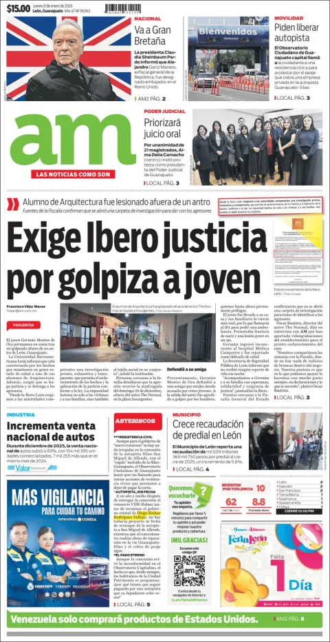 Portada de Am Corredor Industrial del jueves, 8 de enero de 2026