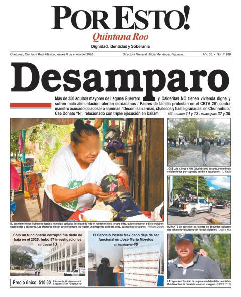 Portada de Por Esto (quintana Roo Chetumal)
